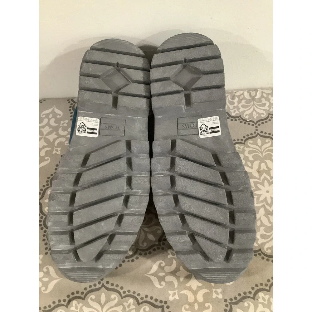 Toms Mens Cordova Gray Round Toe Lace Up Ankle Chukka Boots Size 10